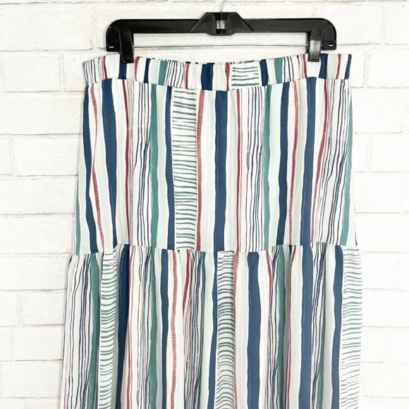 Lane Bryant Multicolor Striped Maxi Skirt Women's Plus Size 14/16 - Picture 6 of 7
